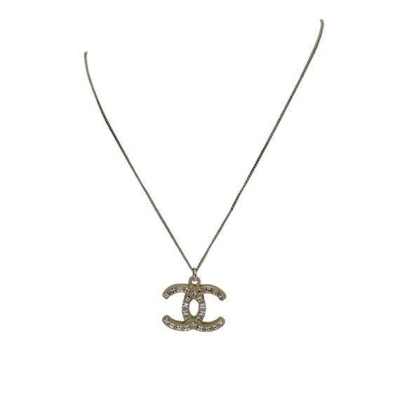 Authentic Chanel Crystal CC Necklace - Picture 7 of 8